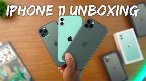 Διαθέσιμο σε 4 χρώματα και 3 παραλλαγές. iPhone 11 vs 11 Pro Unboxing - All The Green Models! - YouTube