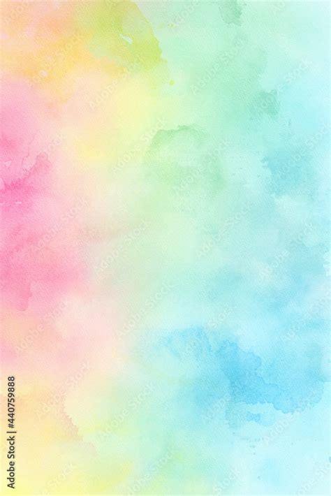 Rainbow Pastel Ombre Digital Paper Watercolor Gradient Watercolor