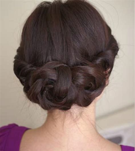 Before you secure the sections of your hair that you've partitioned. DIY Simple and Awesome Twisted Updo Hairstyle