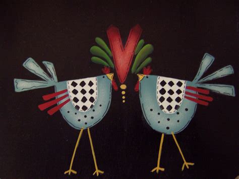 Shara Reiner Birds On Seat Tole Decorative Paintings Decorative