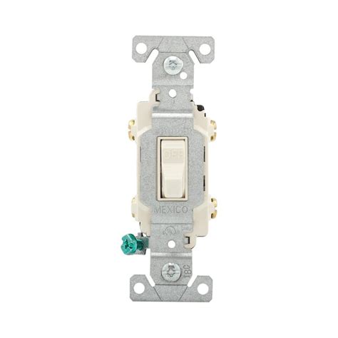 Eaton 20 Amp Double Pole Toggle Light Switch Light Almond In The Light