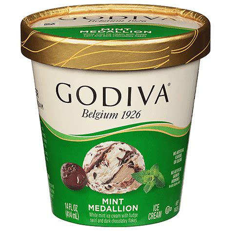 Godiva Ice Cream Mint Medallion 14 Fl Oz Frozen Foods My Country