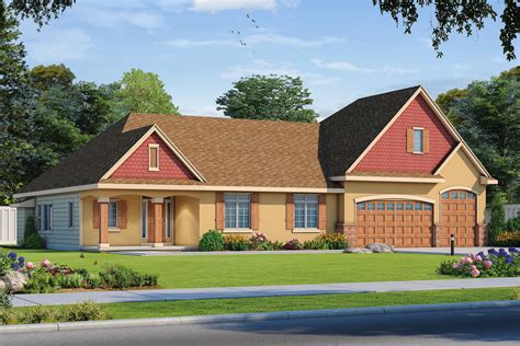 Four bedroom homes come in nearly any style, type and size. 4-Bedroom House Plan with Finished Basement - 42579DB ...
