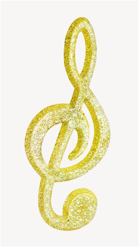 Gold Music Note Isolated Free Photo Rawpixel