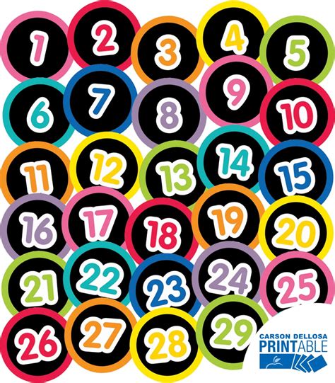 9 Best Printable Numbers From 1 30 Printableecom 10 Best Printable
