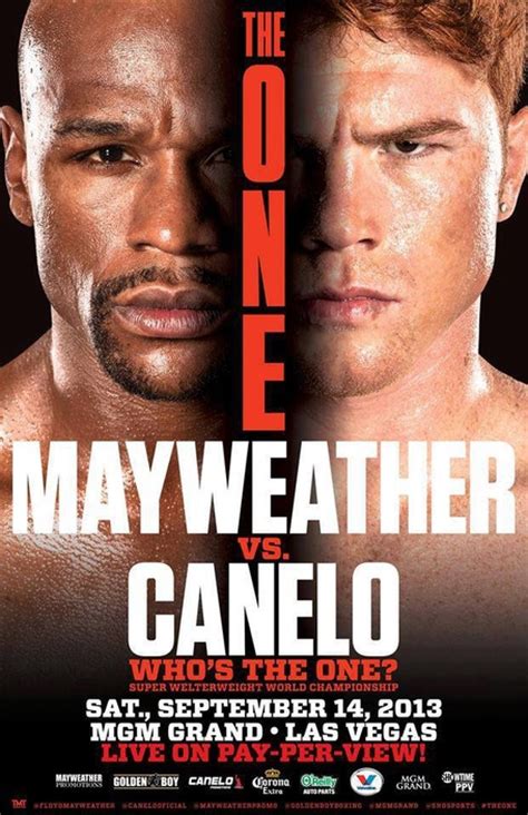 Pic Mayweather Vs Canelo Poster For Super Welterweight Championship Boxing Fight On Sept