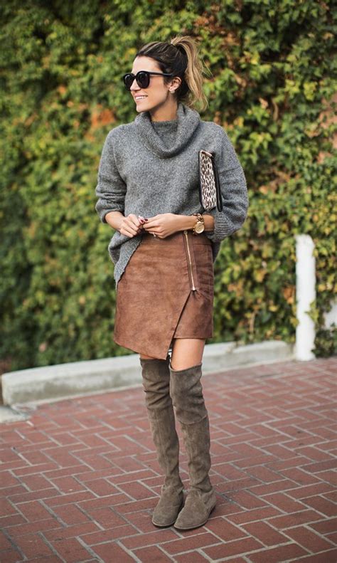 17 Looks To Wear Grey Sweater Trendynesia