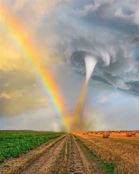 What Happens When A Tornado Meets A Rainbow Rpics