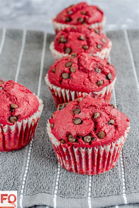 Red Velvet Muffins With Choco Chips Flavor Quotient