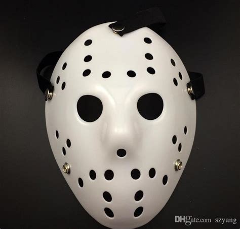 2017 Halloween White Porous Men Mask Jason Voorhees Freddy Horror Movie