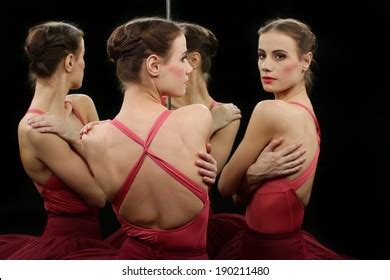 Naked Ballerina Dancer Looking Mirror Stock Photo Shutterstock
