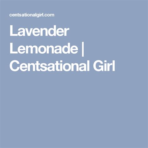 Lavender Lemonade Centsational Girl French Lavender Plant Lavender