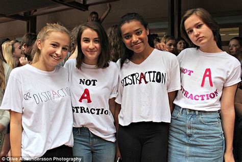 High School Girls Wear Scarlet Letters To Protest Sexist Dress Code
