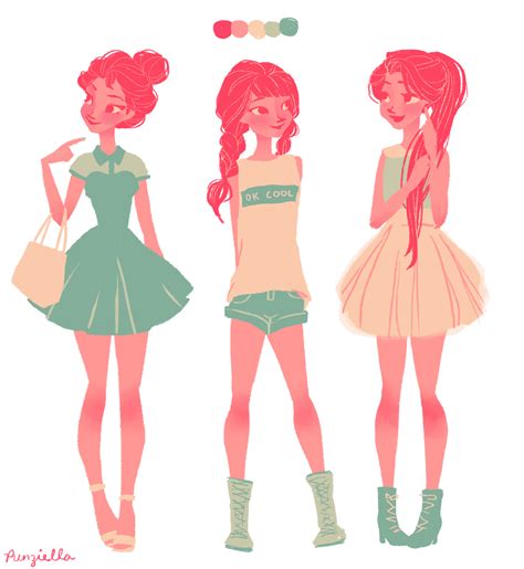 Punziella Character Design Girl Character Design Inspiration