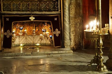 Grotto Of The Church Of Nativity Bethlehem West Bank According To