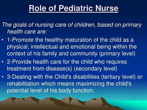 Ppt Perspective In Pediatric Nursing Powerpoint Presentation Free