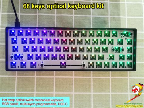 Mechanical Keyboard Kit Diy Wireless Rgb Light Gaming Keyboard Kit 3