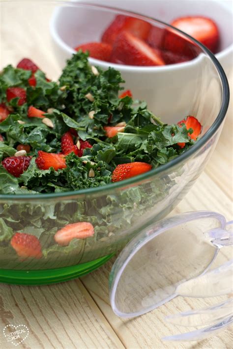 Kale Strawberry Salad · The Typical Mom