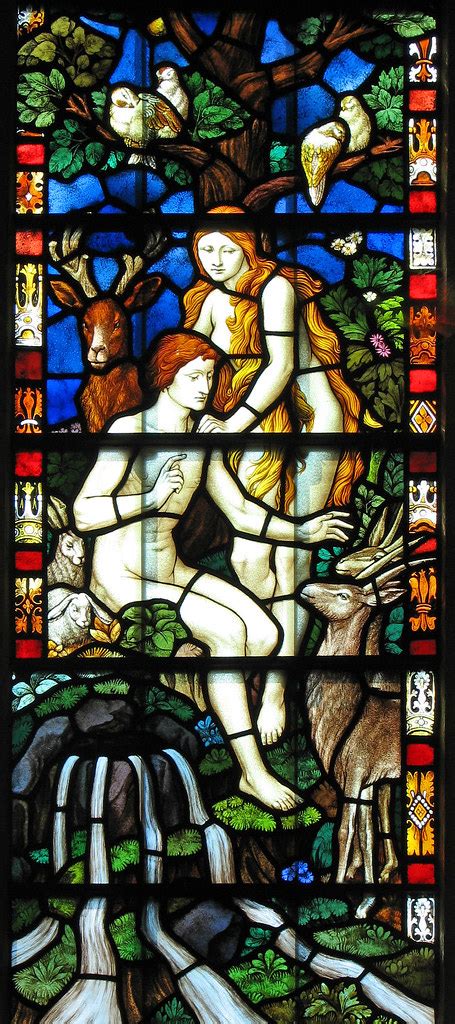 Adam And Eve Victorian Glass From The West Window Of St Edmu Flickr