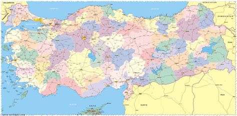 Turkiye Haritasi T Rkiye Nin Y Zey Ekilleri T Rkiye Haritas