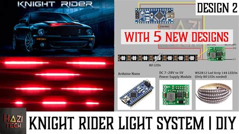 How To Make New Knight Rider Ford Mustang Scanner Light System With