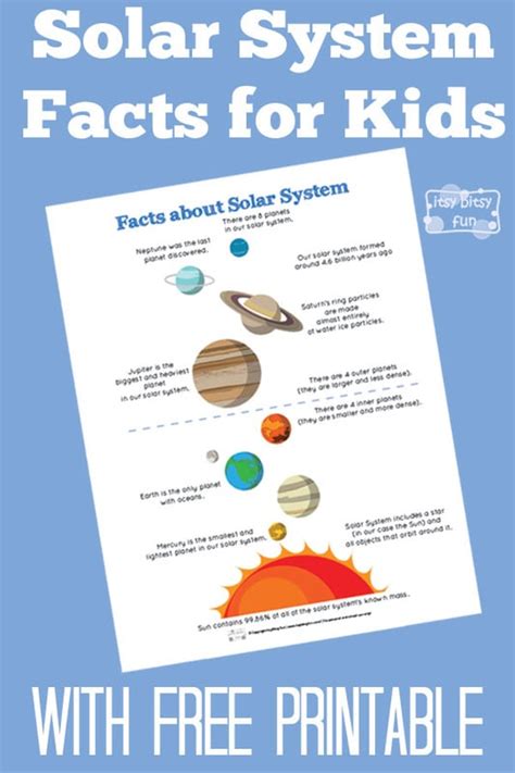 Fun Solar System Facts For Kids