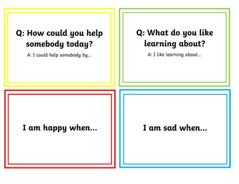 Circle Time Questions Teaching Resources