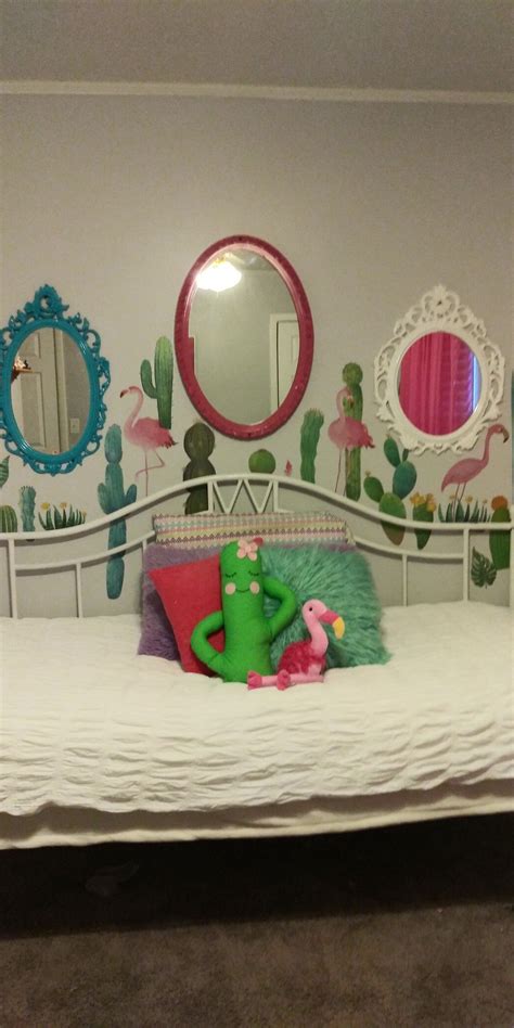 Flamingo Bedroom For Little Girl Girls Bedroom Toddler Bed Home Decor