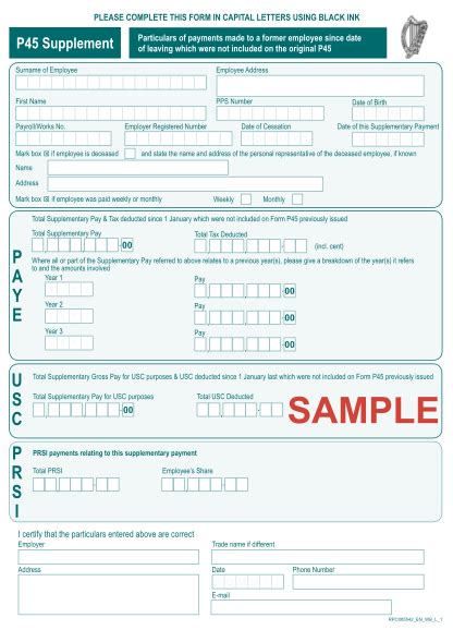 21 Form P45 Page 2 Free To Edit Download And Print Cocodoc