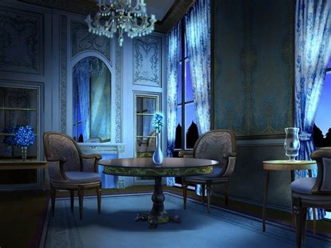 Palace Room Night Cenário Anime Lugares Fantasia Ambiente