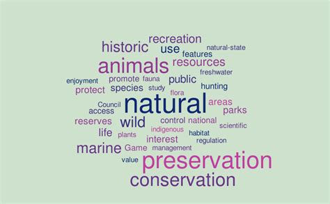 Conservation Updated Word Cloud Worditout