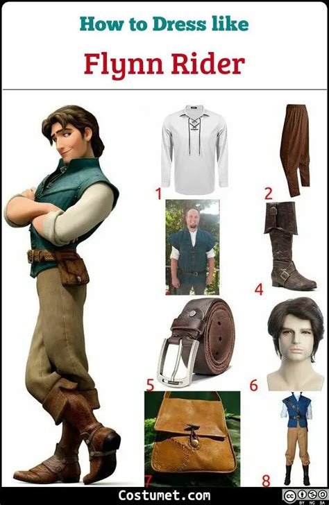 Flynn Rider Tangled Costume For Cosplay And Halloween