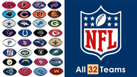 All 32 Nfl Teams National Football League Team Logos Youtube