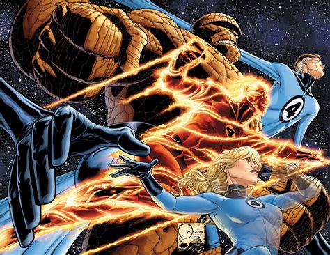 Watcher Marvel Comics Johnny Storm Invisible Woman Fantastic Four