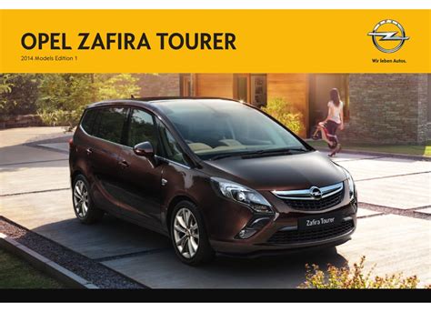 Opel 2014 Zafira Tourer Brochure And Specs Pdf Download Manualslib