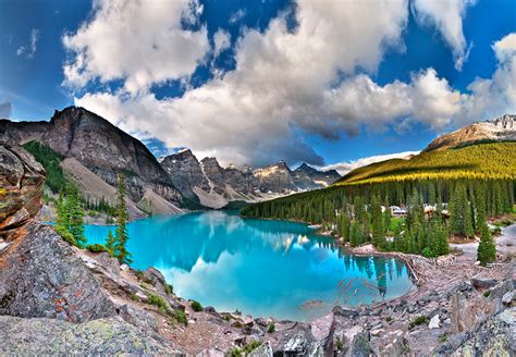 Fondos De Pantalla Canadá Lago Parque Montañas Bosques Fotografía De