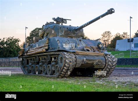 Sherman Tank Fury Stock Photo Alamy