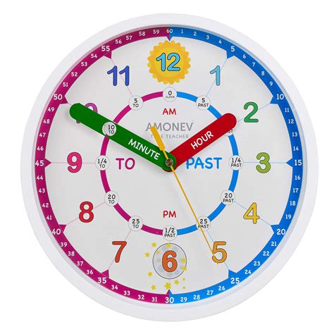 Buy Amonev Time Teacher Clock V3 Childrens Clock Easy To Read Clock