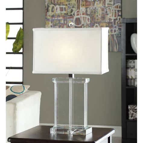 Crystal Rectangular White Shade Table Lamp Overstock Shopping Great