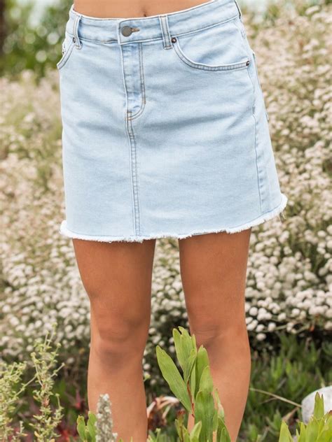 Surfing Girl Power Denim Skirt Roxy