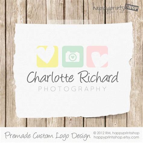Premade Logo And Watermark Photography Logo By Happyprintsshop 3500