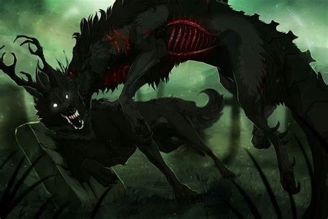 Anime Fighting Poses Wolf Anime Wolves Dark Fantasy Creature