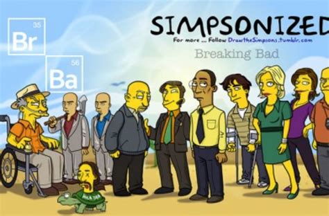 Breaking Bad Cast Drawn As Simpsons Characters Photos