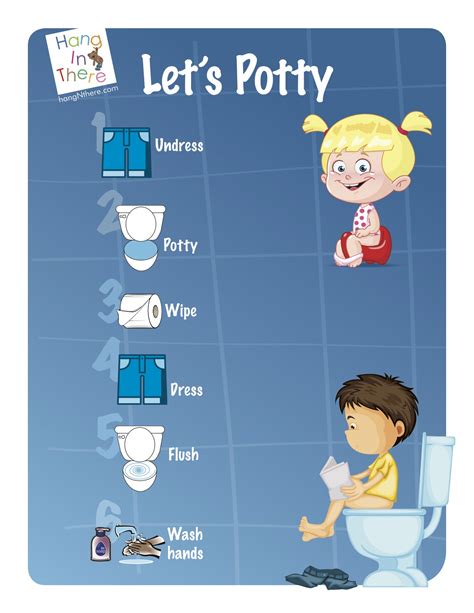 Potty Training Visuals Printable 2023 Calendar Printable