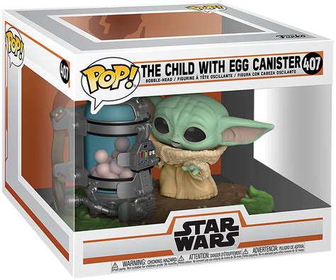 The Mandalorian The Child Baby Yoda With Egg Canister Super Pop