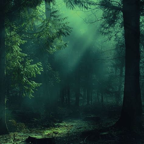 Shine Nature Trees Light Forest Fog Shadows Hd Phone Wallpaper
