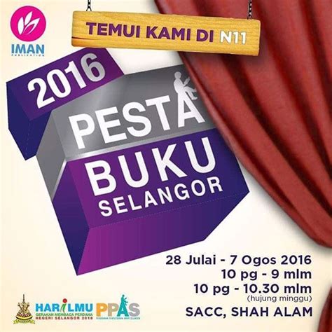 Radio ufm telah menjadi rakan media rasmi buat pesta buku selangor 2019 yang diadakan di sacc convention centre. Pesta Buku Selangor, SACC, 28 Julai - 7 Ogos 2016