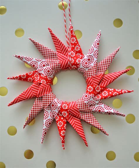 Origami Star Ornament Tutorial U Create Fabric Christmas Ornaments