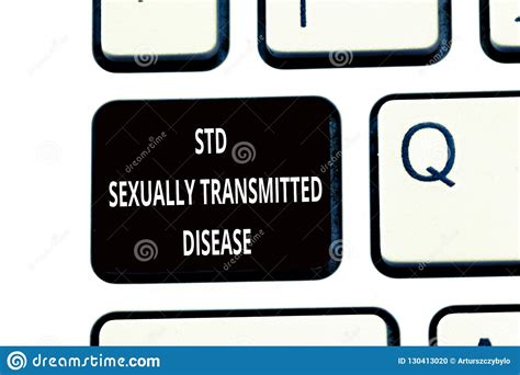 Conceptual Hand Writing Showing Std Sexually Transmitted Disease