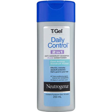 Neutrogena T Gel Anti Dandruff Shampoo And Cond Daily Control 200ml
